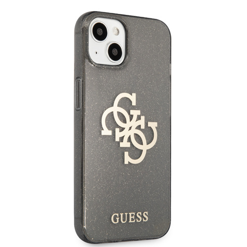 گارد ژله ای اکلیلی iPhone 13 مدل Guess TPU Full Glitter 4G Logo