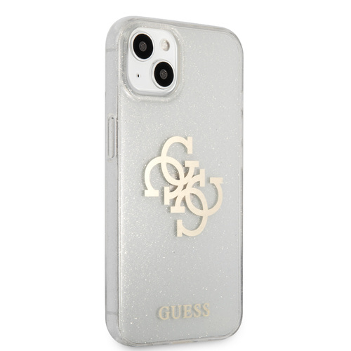 گارد ژله ای اکلیلی iPhone 13 مدل Guess TPU Full Glitter 4G Logo