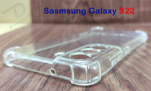 گارد ژله ای ضد ضربه شفاف با پوشش دوربین سامسونگ Galaxy S22