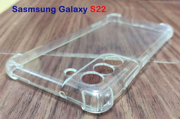گارد ژله ای ضد ضربه شفاف با پوشش دوربین سامسونگ Galaxy S22