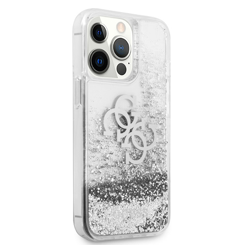 قاب شفاف اکلیلی iPhone 13 Pro Max مدل Guess Glitter 4G Electroplated Logo