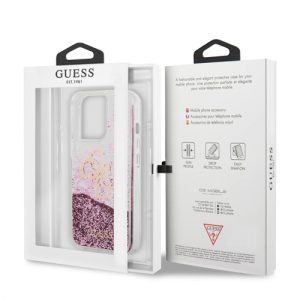 قاب شفاف اکلیلی iPhone 13 Pro Max مدل Guess Glitter 4G Electroplated Logo