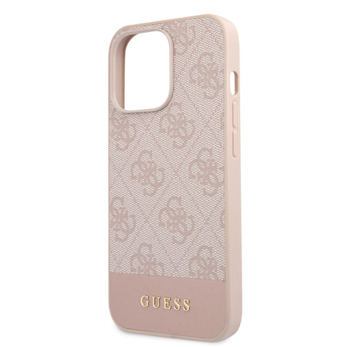 گارد PU طرح دار iPhone 13 Pro Max مدل Guess With Bottom Stripe Metal Logo