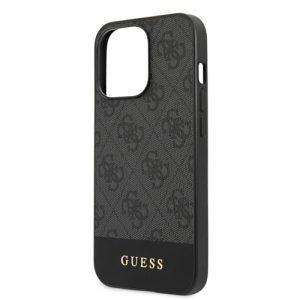 گارد PU طرح دار iPhone 13 Pro مدل Guess With Bottom Stripe Metal Logo
