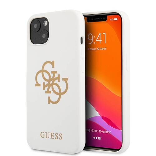 گارد سیلیکونی طرح لوگو iPhone 13 Mini مدل Guess Big 4G With Logo Print