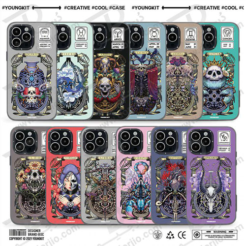 گارد طرح برج جوزا iPhone 13 Pro Max مارک YOUNGKIT مدل GEMINI