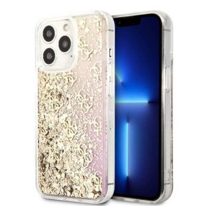 گارد طرح دار اکلیلی iPhone 13 Pro مدل Guess Liquid Glitter 4G Pattern Gradient Background