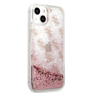 گارد طرح دار اکلیلی iPhone 13 مدل Guess Liquid Glitter 4G Pattern