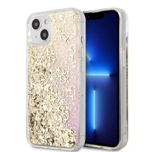 گارد طرح دار اکلیلی iPhone 13 مدل Guess Liquid Glitter 4G Pattern Gradient Background