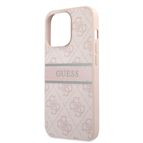 گارد چرمی iPhone 13 Pro Max طرح Guess 4G PU Leather Printed Stripe