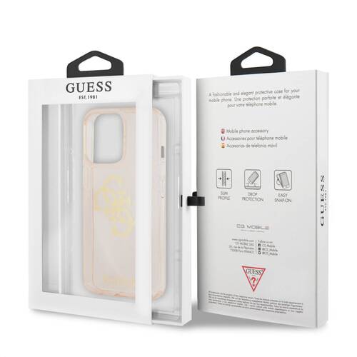 گارد ژله ای اکلیلی iPhone 13 Pro Max مدل Guess TPU Full Glitter 4G Logo