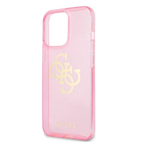 گارد ژله ای اکلیلی iPhone 13 Pro Max مدل Guess TPU Full Glitter 4G Logo