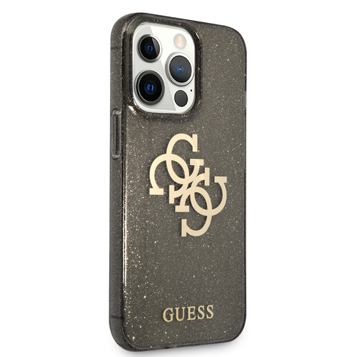 گارد ژله ای اکلیلی iPhone 13 Pro مدل Guess TPU Full Glitter 4G Logo