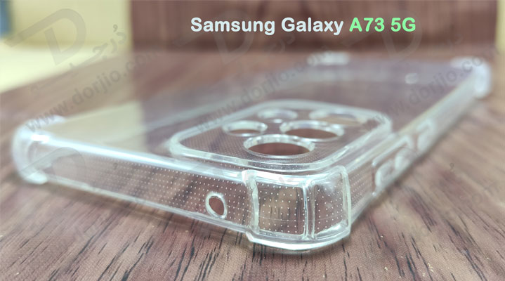 گارد ژله ای ضد ضربه شفاف با پوشش دوربین سامسونگ Galaxy A73 5G
