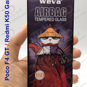 گلس شیشه ای ایربگ دار شیائومی Poco F4 GT مارک Weva