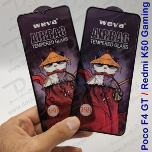 گلس شیشه ای ایربگ دار شیائومی Poco F4 GT مارک Weva