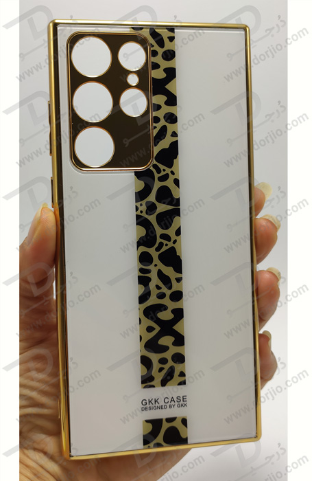 خرید گارد طرح دار پشت گلس سامسونگ Galaxy S22 Ultra مارک GKK