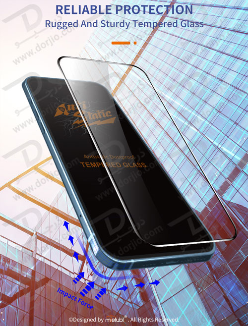 گلس شیشه ای Anti Static گوشی iPhone 14 Pro مارک Mietubl