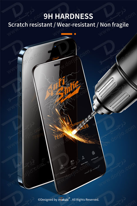گلس شیشه ای Anti Static گوشی iPhone 14 Pro مارک Mietubl