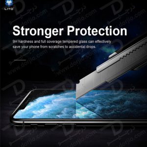 خرید گلس HD Plus شیشه ای تمام صفحه iPhone 14 Pro Max مارک LITO