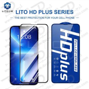 خرید گلس HD Plus شیشه ای تمام صفحه iPhone 14 Pro Max مارک LITO