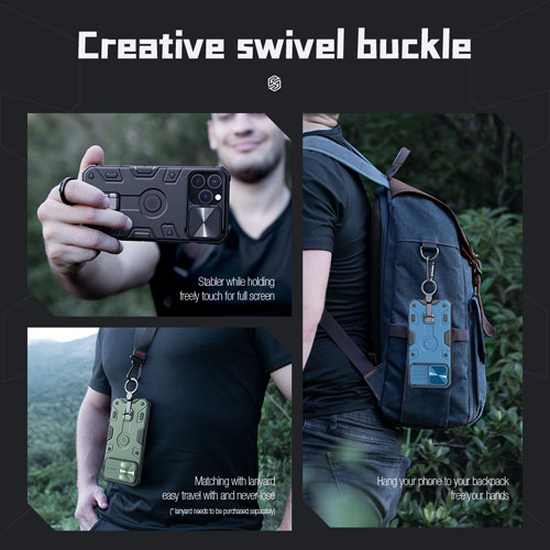 خرید گارد ضد ضربه رینگ استند دار نیلکین iPhone 13 Pro Max مدل CamShield Armor Pro Case