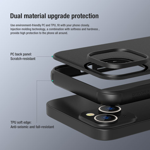 خرید قاب ضد ضربه نیلکین iPhone 14 مدل Super Frosted Shield Pro