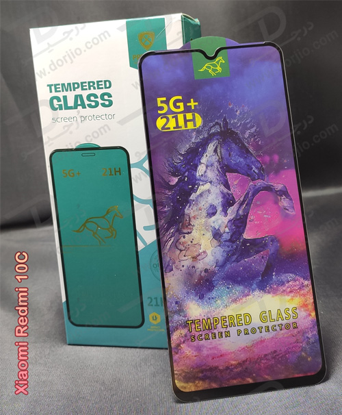 خرید محافظ صفحه نمایش شیشه‌ای شیائومی Redmi 10C مدل 21H