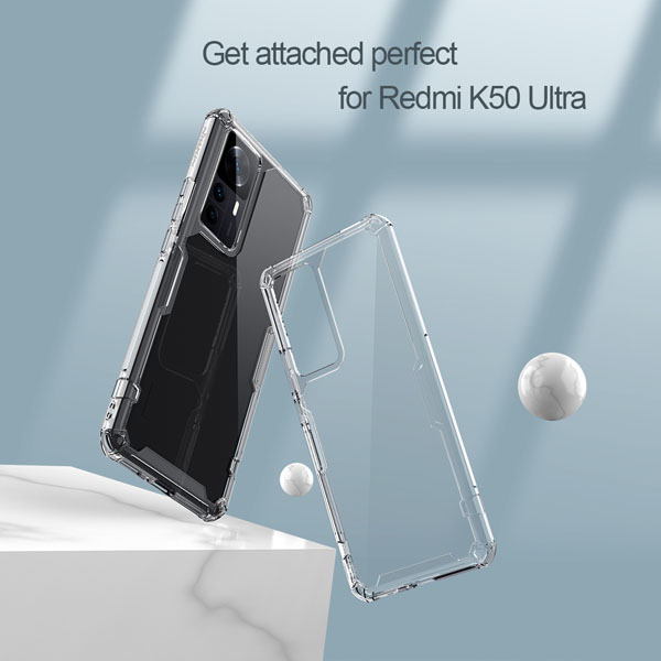 خرید گارد شفاف نیلکین Xiaomi Redmi K50 Ultra مدل Nature TPU Pro