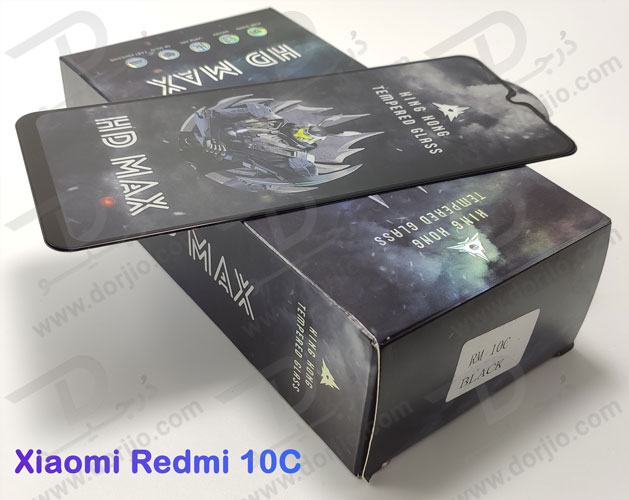 خرید گلس شیشه ای گوشی شیائومی Redmi 10C مدل HD MAX