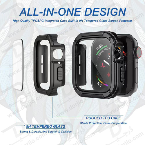 قاب و محافظ صفحه نمایش لیتو برای ساعت هوشمند Apple Watch 45mm