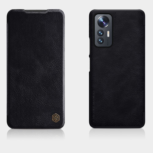 خرید کیف چرمی نیلکین شیائومی Xiaomi 12 Lite مدل Qin Leather Case