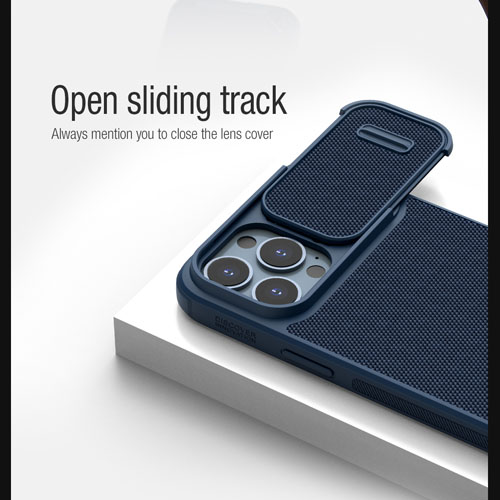 گارد محافظ با کشویی دوربین نیلکین iPhone 13 Pro مدل Textured Case S