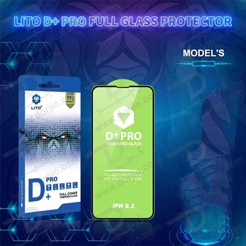 گلس شفاف شیشه ای D+ Pro گوشی iPhone 14 Max مارک LITO
