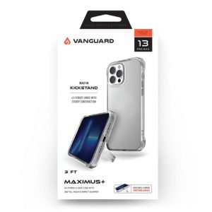 کریستال کاور پایه دار شفاف ضد ضربه iPhone 13 Pro Max مارک Viva Madrid Maximus+ VanGuard