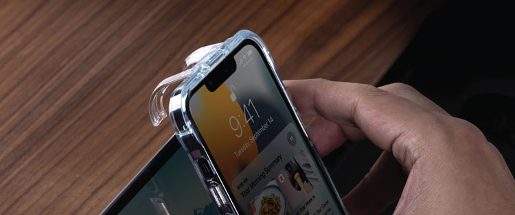 کریستال کاور پایه دار شفاف ضد ضربه iPhone 13 Pro Max مارک Viva Madrid Maximus+ VanGuard