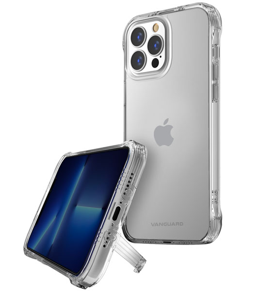 کریستال کاور پایه دار شفاف ضد ضربه iPhone 13 Pro Max مارک Viva Madrid Maximus+ VanGuard