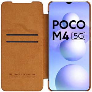 کیف چرمی نیلکین Xiaomi Poco M4 5G مدل Qin Case