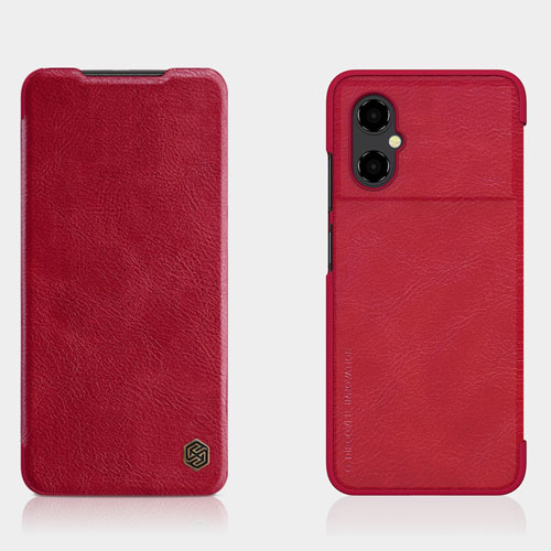 کیف چرمی نیلکین Xiaomi Poco M4 5G مدل Qin Case