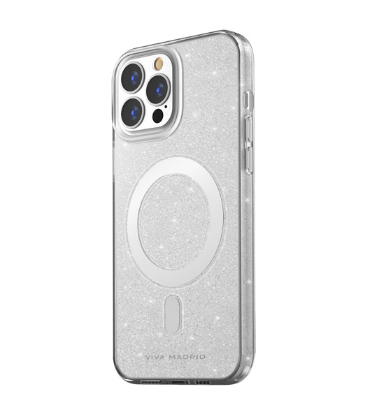 گارد ضد ضربه مگسیف اکلیلی براق iPhone 13 pro مارک Viva Madrid Celeste Halo MagSafe Hybrid Premium Glitter