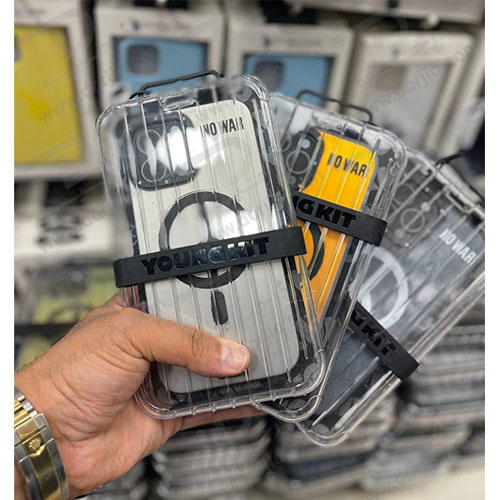 خرید گارد مگ‌سیف iPhone 13 Pro Max مارک YOUNGKIT طرح No War - کد 3