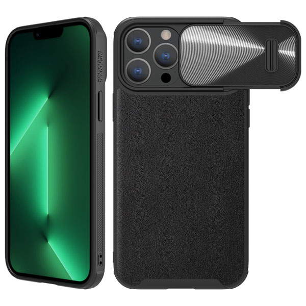 گارد چرمی کمشیلد نیلکین iPhone 13 Pro مدل CamShield Leather Case S