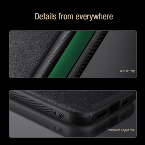 گارد چرمی کمشیلد نیلکین iPhone 14 Pro مدل CamShield Leather Case S