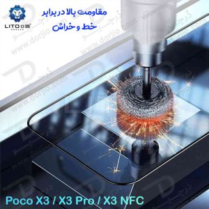 گلس شیشه ای HD Plus تمام صفحه Xiaomi Poco X3 مارک LITO