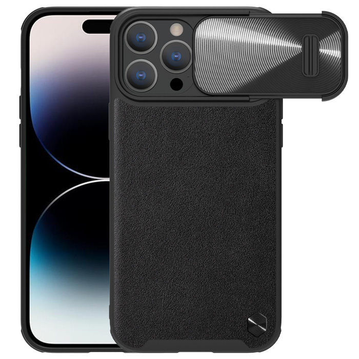 گارد چرمی کمشیلد نیلکین iPhone 14 Pro مدل CamShield Leather Case S