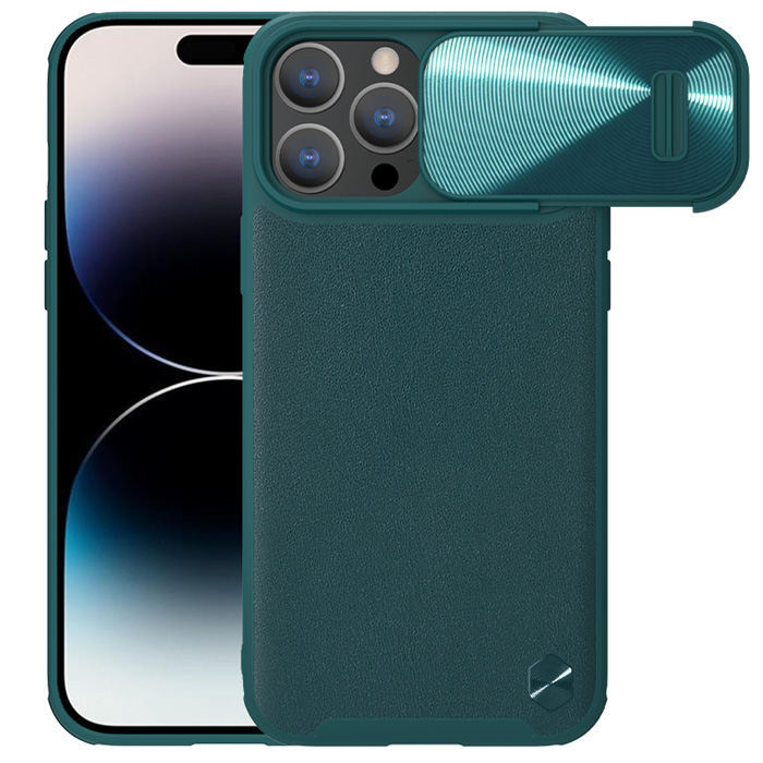 گارد چرمی کمشیلد نیلکین iPhone 14 Pro مدل CamShield Leather Case S