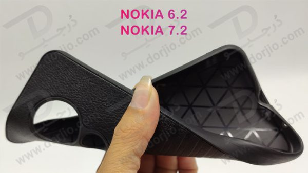 گارد ژله ای روکش چرم نوکیا 6.2 - نوکیا 7.2 مارک PULOKA