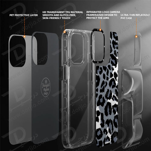 خرید قاب محافظ iPhone 13 Pro Max مارک YOUNGKIT طرح Leopard کد 1