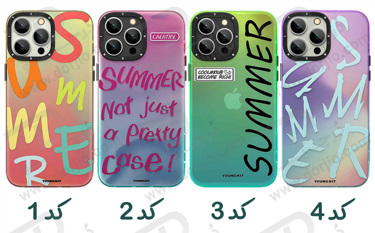 خرید قاب محافظ iPhone 13 Pro Max مارک YOUNGKIT طرح Summer Series