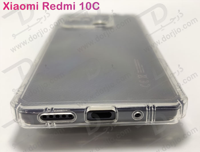 گارد ژله ای شفاف بامپر ضد ضربه محافظ دوربین دار Xiaomi Redmi 10C